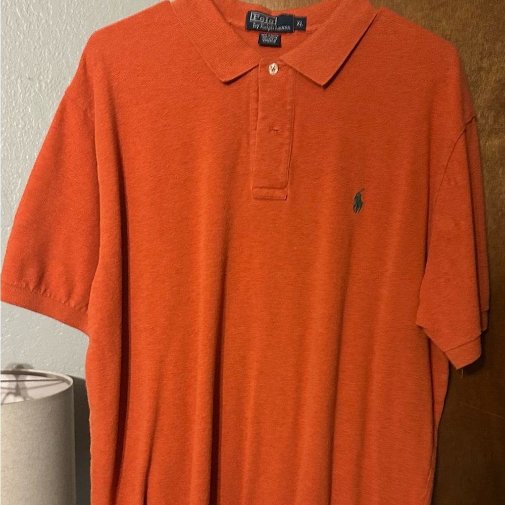 Polo by Ralph Lauren Men's Bright Orange Polo Shirt